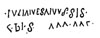 Sketch after a facsimile (from IRT p. 226)